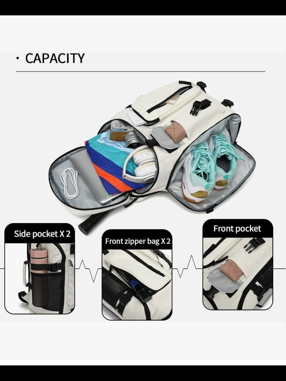 Light Gray Tactical Backpack